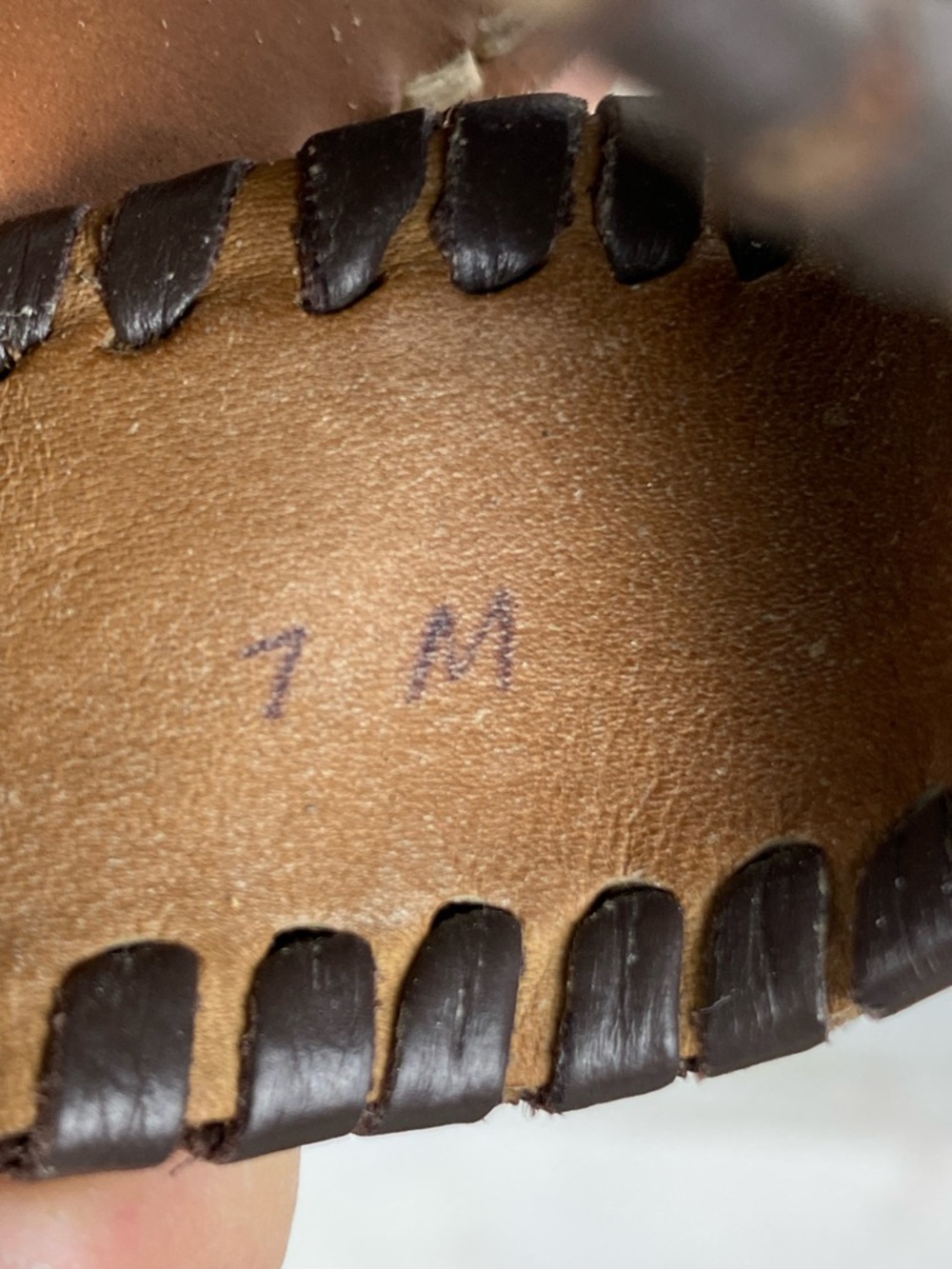 Jack Rogers Navajo flat sandals in a brown crocodile-embossed leather finish 7M - Picture 12 of 15